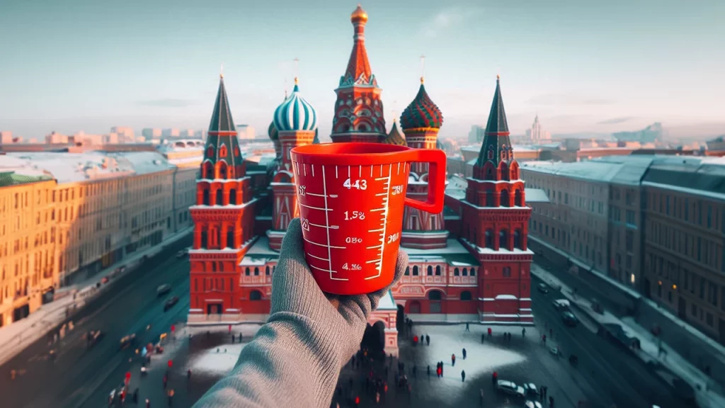 Le dimensioni contano anche in un isola - immagine piazza rossa di mosca in russia creata con IA