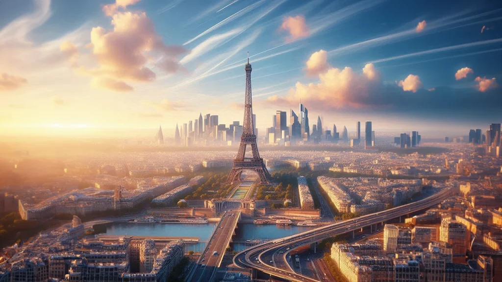 Ritrovarsi per natale a Parigi - immagine creata con l'IA