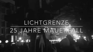 lichtgrenze - muro di berlino. Video ideato da Giuseppe Govinda