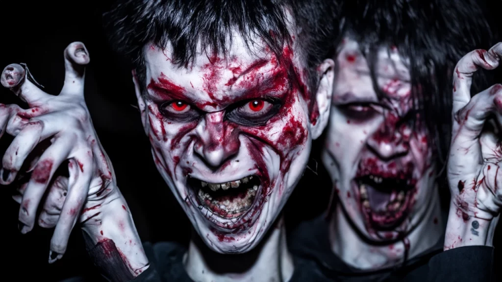 Chi ti rappresenta di più in the walking dead - Gruppo di zombie - Immagine creata con l'IA.