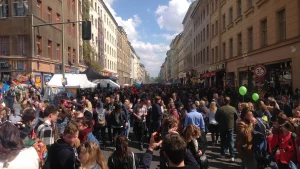 Myfest in Berlin - Photo by Giuseppe Govinda enhanced with AI.