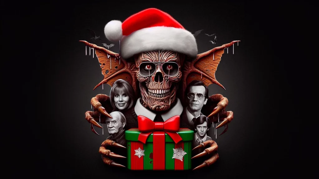 Idee regalo per natale a un amante delle serie tv horror e non solo - Immagine creata con l'IA.