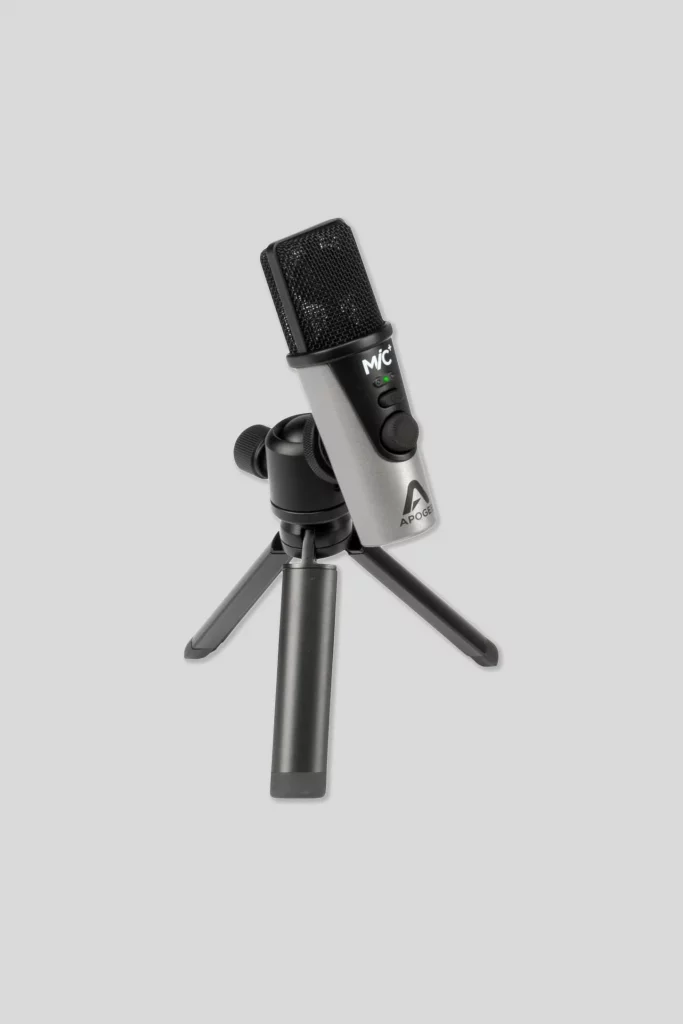 Apogee mic plus microfono registrazione podcast e musica alta qualità