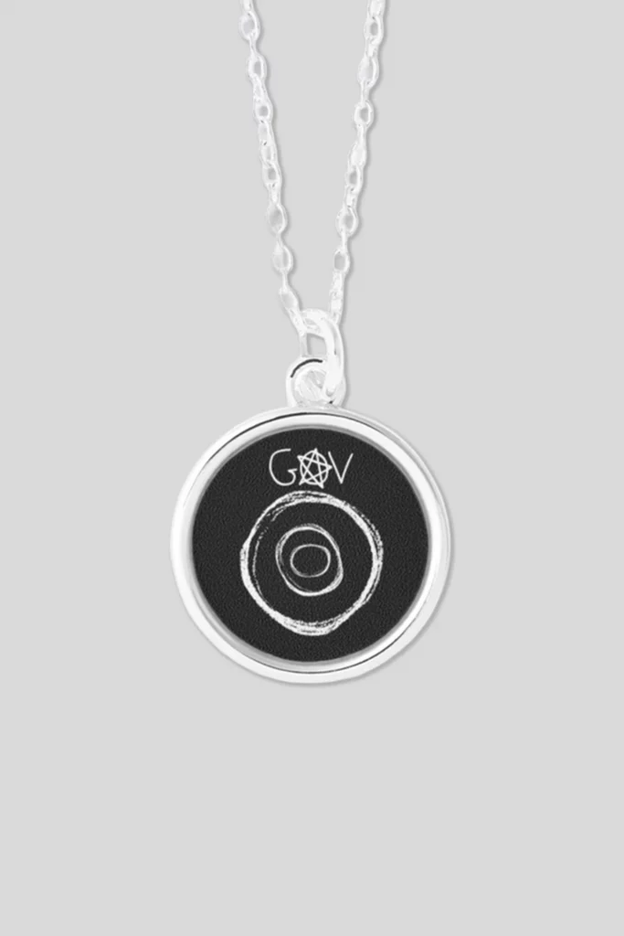 collana con ciondolo terzo occhio autografo gov esoterismo e anarchismo bigiotteria
