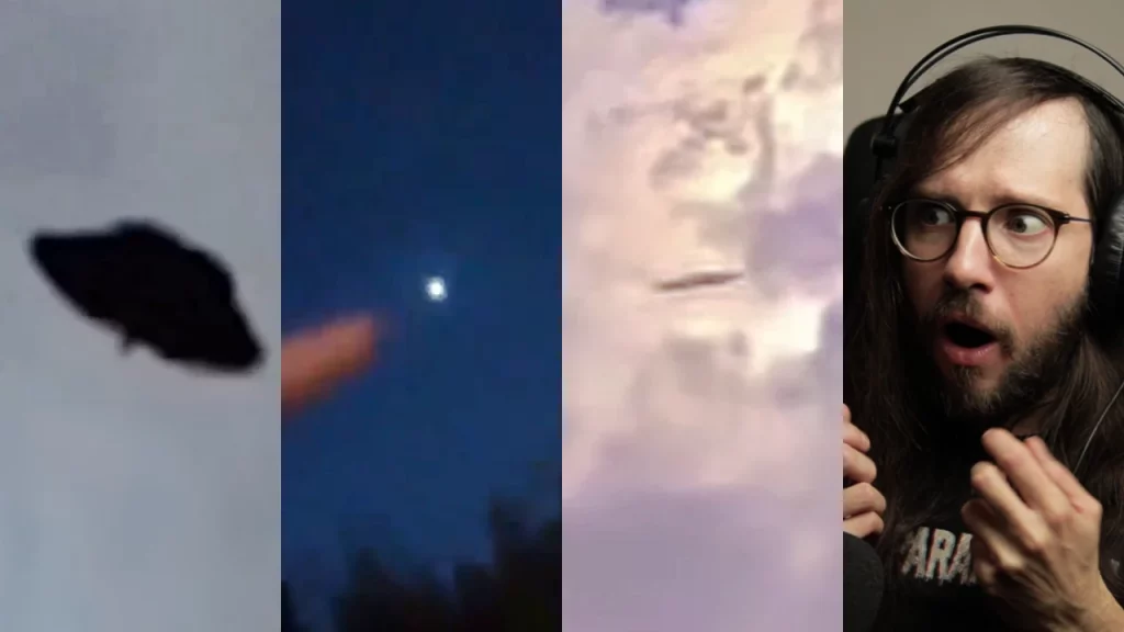 dischi volanti filmati durante l'eclissi solare