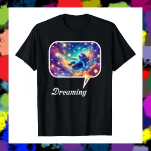maglietta astronauta dreaming vintage