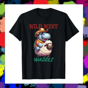 maglietta wild west waddle ippo cowboy