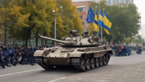 carro armato europeo libera l'ucraina - sulla guerra