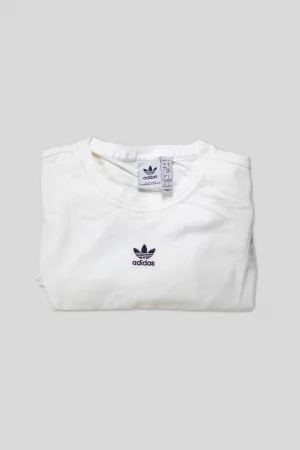 tshirt adidas regular bianca con loro cucito